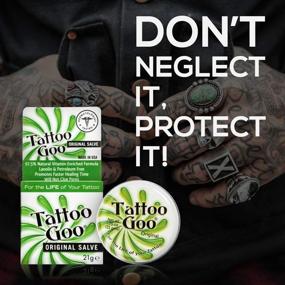 img 3 attached to Tattoo Goo Tattoo Balm - Настоящий салфет для ухода после татуировки - 0,75 унции (упаковка может отличаться)