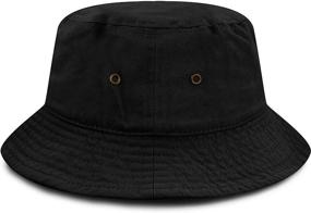 img 2 attached to 🧢 Washed Packable 7-10 Years Boys' Hats & Caps by HAT DEPOT - Accessories