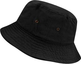 img 3 attached to 🧢 Washed Packable 7-10 Years Boys' Hats & Caps by HAT DEPOT - Accessories