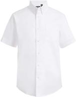 👕 boys' short sleeve oxford button-down dress shirt by chaps logo