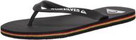 quiksilver mens sandal black green men's shoes логотип