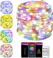 🎄 versatile 22ft led fairy string lights: 50 leds with 16 colors, remote/app control, usb plug-in – perfect indoor/outdoor decor for bedrooms, christmas trees, and more! логотип