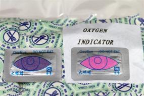 img 1 attached to 🔒 Премиум 1,000cc OxyFree Кислородные абсорберы с OxyEye - (2) пакета по 20 штук каждый для сушеных, замороженных и долгосрочного хранения продуктов.