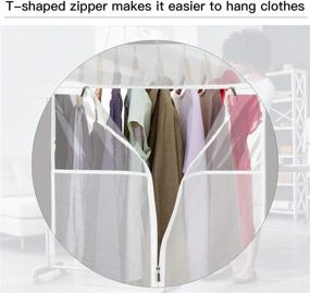 img 3 attached to 👔 Zilink Garment Bags for Closet Storage: Ultimate Hanging Clothes Storage Solution for Suits, Shirts, Coats, Jackets, Dresses, Sweaters