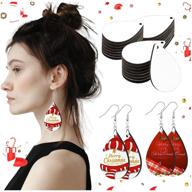 💎 bulk sublimation earring blanks: double-sided mdf sublimation printing earrings with nickel-free hooks and jump rings - heat transfer teardrop earrings for diy jewelry making, ideal for women and girls logo