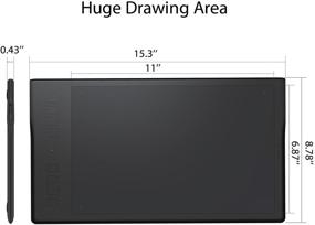 img 1 attached to 🎨 HUION Inspiroy Q11K Wireless Graphic Drawing Tablet: 11x6.87", 8192 Pressure Levels, Pen Holder, 8 Express Keys – Perfect for Distance Education and Web Conferences