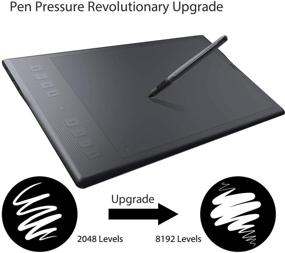 img 3 attached to 🎨 HUION Inspiroy Q11K Wireless Graphic Drawing Tablet: 11x6.87", 8192 Pressure Levels, Pen Holder, 8 Express Keys – Perfect for Distance Education and Web Conferences