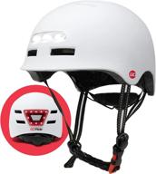 🚲 goride led helmet for kids & adults with adjustable chin strap, rechargeable lights - ideal for scooters, skateboards, and bicycles - fits 21.2-22.4 inch head circumference logo