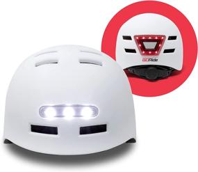 img 3 attached to 🚲 GoRide LED Helmet for Kids & Adults with Adjustable Chin Strap, Rechargeable Lights - Ideal for Scooters, Skateboards, and Bicycles - Fits 21.2-22.4 inch Head Circumference