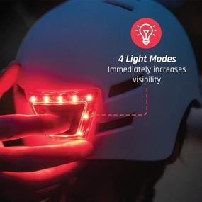 img 1 attached to 🚲 GoRide LED Helmet for Kids & Adults with Adjustable Chin Strap, Rechargeable Lights - Ideal for Scooters, Skateboards, and Bicycles - Fits 21.2-22.4 inch Head Circumference