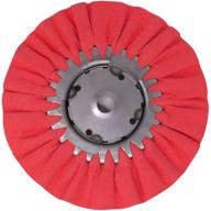 renegade products 9x3x5/8 airway buffing wheel for metal polishing aluminum & stainless steel - ideal for wheels, tanks, and bumpers (red) logo