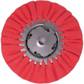 img 2 attached to Renegade Products 9x3x5/8 Airway Buffing Wheel for Metal Polishing Aluminum & Stainless Steel - Ideal for Wheels, Tanks, and Bumpers (Red)