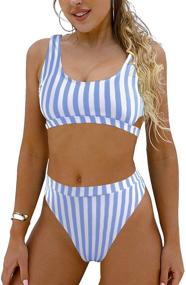 img 4 attached to 👙 Blooming Jelly High-Waisted Swimsuit Women's Swimwear for Stylish Swimwear & Cover-Ups
