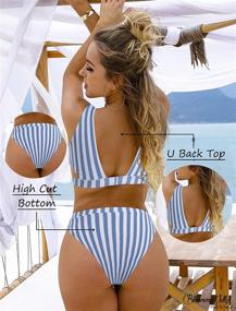 img 2 attached to 👙 Blooming Jelly High-Waisted Swimsuit Women's Swimwear for Stylish Swimwear & Cover-Ups