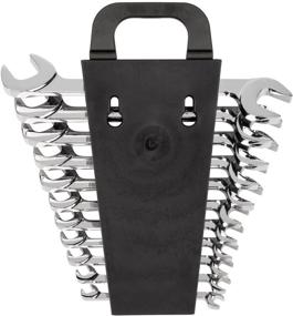 img 1 attached to 🔧 TEKTON 11-Piece Angle Head Open End Wrench Set (3/8-1 in.) with Holder - WAE91102