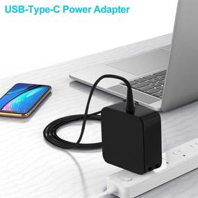 img 1 attached to Syfrufo 45W USB Type C Laptop Wall Charger Power Adapter for Lenovo Chromebook C330 100e 300e 500e 2nd Gen MTK Thinkpad E480 E485 E495 T480 T480s T490 T490s Yoga 910 720 C630 X1 Yoga 2nd 3rd 4th Gen - Efficient Charging Solution for Lenovo Devices