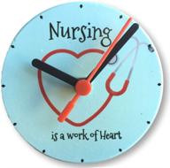 banberry designs nurse clock stethoscope logo