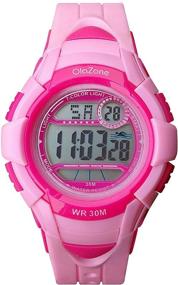 img 4 attached to Girls Watch Kids Digital Sports - 7-Color Flashing Light, Water Resistant, 100FT Alarm: Perfect Gifts for Girls Age 8-12!