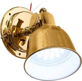 img 2 attached to 🚤 Highly Durable LED Boat/RV/Camper/Trailer Berth/Bulkhead Light - Polished Brass or Stainless Steel Finish | Scratch-Proof & Tarnish-Resistant | Ideal for Traditional & Contemporary Interiors