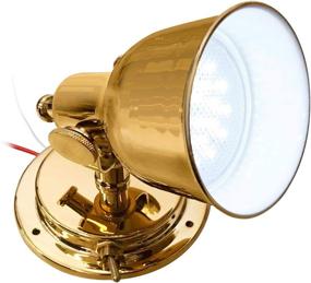 img 4 attached to 🚤 Highly Durable LED Boat/RV/Camper/Trailer Berth/Bulkhead Light - Polished Brass or Stainless Steel Finish | Scratch-Proof & Tarnish-Resistant | Ideal for Traditional & Contemporary Interiors