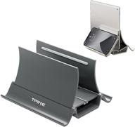 vertical laptop stand multiple laptops logo