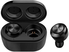 img 4 attached to 🎧 Wireless Earbuds, Bluetooth 5.0 Hi-Fi Stereo Sound Headphones + Charging Case, TWS in-Ear Binaural Calls Headset - 33H Playtime, Sweatproof Earphones, Noise Canceling w/Mic for Sports Run