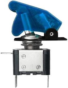 img 3 attached to 🔵 MGI SpeedWare LED Toggle Switch 12V 20A SPST ON/Off with Aircraft Safety Cover - Blue, Single Pack