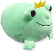 frog plush toy: soft stuffed animal pillow, stretchy & adorable cuddly gift for birthday/holiday logo