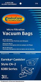 img 2 attached to 🎒 EnviroCare Replacement Micro Filtration Vacuum Bags for Eureka CN-2 Series 6830 - Pack of 3 Bags