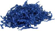📦 jam paper crinkle cut shred tissue paper - posh presidential blue - 20 lb/box logo