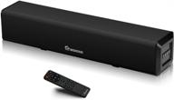 🔊 wohome small sound bar for tv - bluetooth 5.0, optical, aux, usb, rca connection - 3d surround sound home theater audio - 50w, 16 inch logo