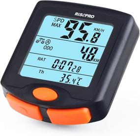 img 3 attached to 🚴 RISEPRO Wireless Bike Computer, Waterproof Bicycle Speedometer Odometer with Backlight, Multi-function 4 Line Display - Model YT-813