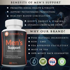 img 3 attached to Neonutrix Men's Support Libido Enhancer: Pure Tongkat Ali & Maca Root for Enhanced Sexual Performance, Energy, Stamina, Testosterone, and Blood Flow – 60 Tabs, Made in USA