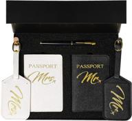 honeymoon passport unforgettable souvenir engagement logo
