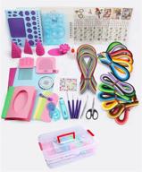 🎨 yurroad paper quilling kit - complete with 1740 strips, tools, and storage box logo