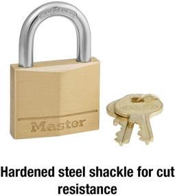 img 1 attached to 🔒 Premium Brass 1-Pack Padlock - Master Lock 140D Series