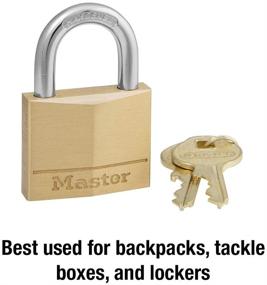 img 3 attached to 🔒 Premium Brass 1-Pack Padlock - Master Lock 140D Series