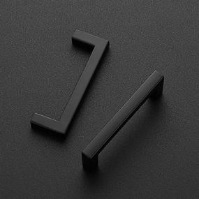 img 3 attached to 🔲 Ravinte 30 Pack Slim Square Bar Drawer Handles - Matte Black Kitchen Cabinet Hardware