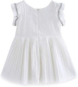 img 3 attached to 🦋 Mud Kingdom Butterfly Preppy Dresses for Girls' Clothing