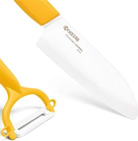 img 1 attached to Yellow Kyocera Revolution Ceramic Knife and Peeler, 5.5 inch - Enhanced SEO