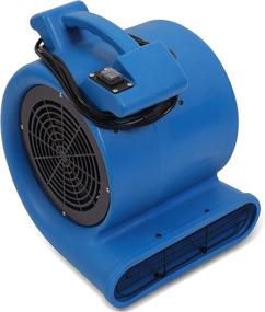 img 3 attached to MOUNTO 2-Speed 1/2HP 2200CFM Air Mover Floor Carpet Dryers (Blue): Powerful Drying Solution for Faster Carpet Drying