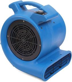 img 4 attached to MOUNTO 2-Speed 1/2HP 2200CFM Air Mover Floor Carpet Dryers (Blue): Powerful Drying Solution for Faster Carpet Drying