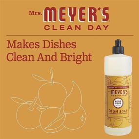 img 2 attached to Mrs. Meyer's Apple Cider Liquid Dish Soap - 16 OZ (1 Pack) - Gentle and Effective Cleaning Solution