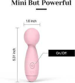 img 2 attached to 🔋 Tracy's Dog Mini Wand Massager: Portable Remote Control Handheld Massager with 10 Magic Vibrations – Deep Tissue Body Massager for Neck, Back, Shoulder Muscles – AAA Battery Powered (Pink)