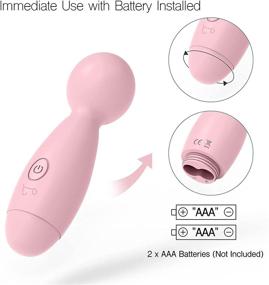 img 1 attached to 🔋 Tracy's Dog Mini Wand Massager: Portable Remote Control Handheld Massager with 10 Magic Vibrations – Deep Tissue Body Massager for Neck, Back, Shoulder Muscles – AAA Battery Powered (Pink)