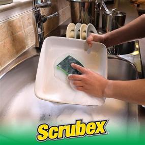 img 2 attached to 🧽 Scrubex Heavy Duty Odor Resistant Scrubber Sponge, 6 Count: The Ultimate Cleaning Companion for Tough Stains