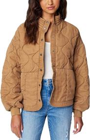img 4 attached to BLANKNYC WOMENS QUILTED JACKET Outdoor Recreation