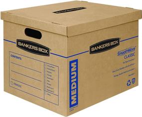 img 4 attached to 📦 Bankers Box SmoothMove Classic Moving Boxes: Tape-Free Assembly, Easy Carry Handles | Medium, 18 x 15 x 14 Inches | (7717204)