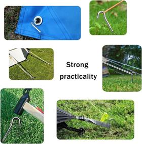 img 2 attached to 🏕️ Lightweight Aluminum Camping Tent Stakes - Ideal for Camping, Garden, Canopy