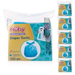 img 4 attached to 👶 Nuby Diaper Disposable Bags, Fresh Baby Powder Scent, 6 Pack - Convenient 300 Count